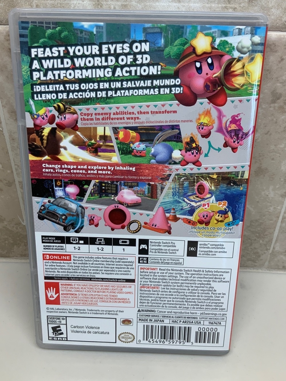 Kirby and the Forgotten Land - Nintendo Switch  E10+ NTSC-U/C Complete in Box - Picture 2 of 8